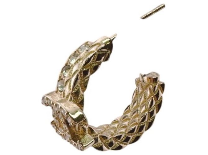 Orecchini Chanel B24S Rhinestone Coco Mark Argento - vista 8
