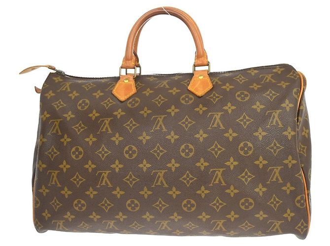 Borsa Louis Vuitton Speedy Monogram Canvas 40 Marrone - vista 2