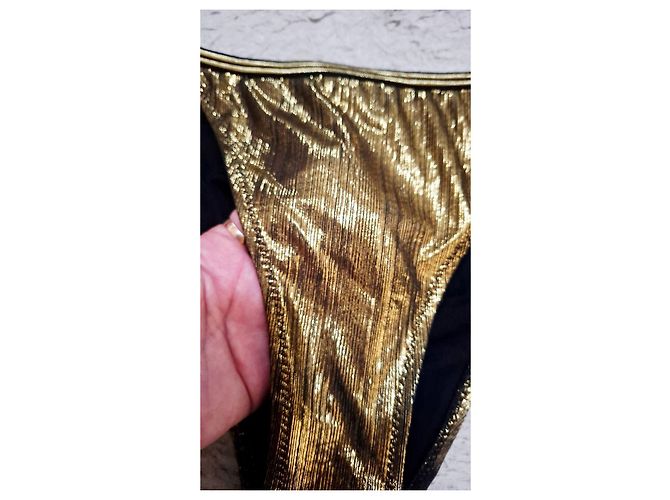 Autre Marque Bikini Triangle Metallizzato Oro D'oro - vista 7