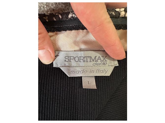 Sportmax Defilé Top bustier corset in pizzo nero Beige - vista 9