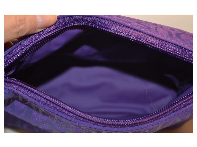 Borsa a spalla in tela logo Mauboussin Viola scuro - vista 6