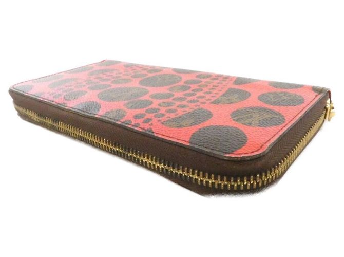 Cartera Zippy Louis Vuitton Monogram Pumpkin Dot Castaño Roja - vista 2