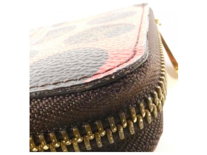 Cartera Zippy Louis Vuitton Monogram Pumpkin Dot Castaño Roja - vista 5