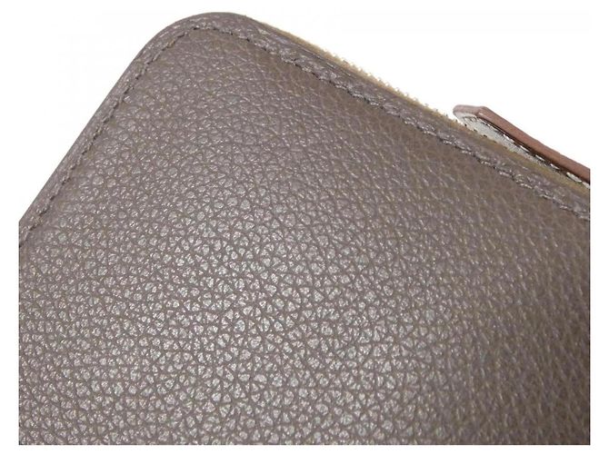 Silk In Hermès Cartera de seda bi-fold COEUR ET RUBANS Hermes Castaño - vista 5