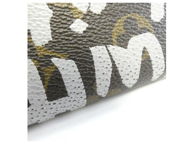 Louis Vuitton Monogram Graffiti Long Wallet Braun Silber - Ansicht 4