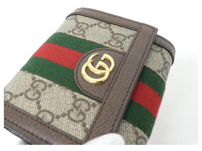 Gucci Ophidia Bi-Fold Long Wallet Braun Beige - Ansicht 3