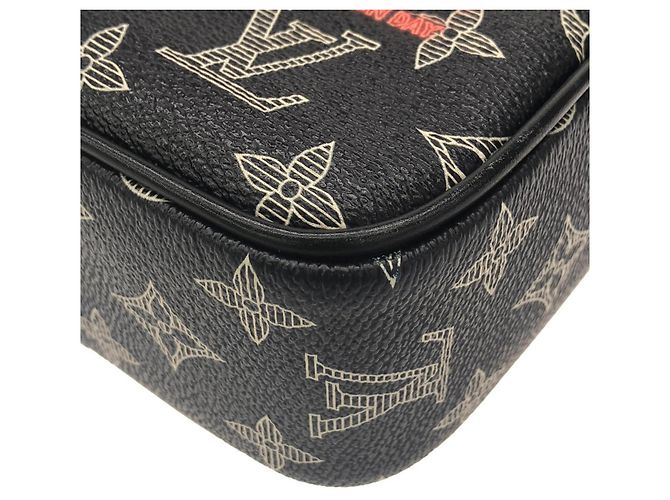 Borsa a Spalla Louis Vuitton Monogram Ink Danube Rosso Blu Corallo Monogramma - vista 3
