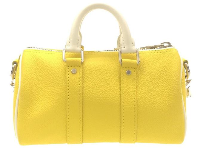 Borsa Boston Louis Vuitton Everyday LV Keepall XS Giallo - vista 2
