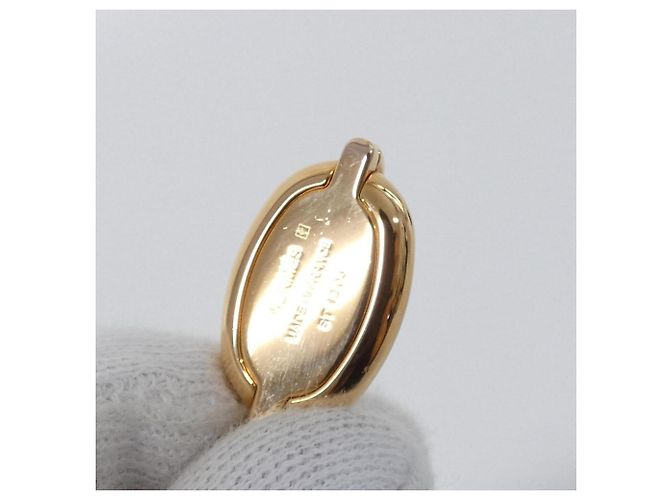 Hermès Colar Hermes Mini Maillon 100053FE Marrom Dourado - vista 4