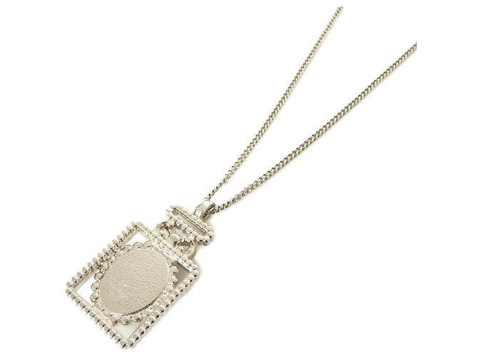 Collana in agnello Chanel Nero Argento - vista 3