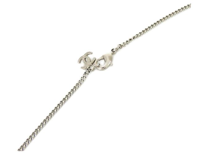 Collana in agnello Chanel Nero Argento - vista 4