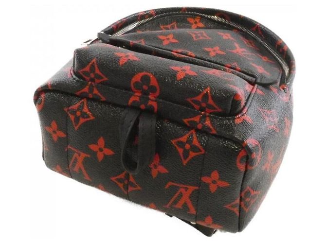 Louis Vuitton Monogram Infrarouge Palm Springs Backpack MINI Nero Rosso - vista 3
