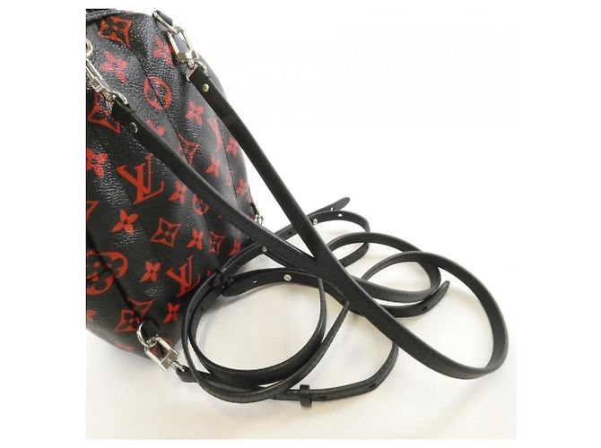 Louis Vuitton Monogram Infrarouge Palm Springs Backpack MINI Nero Rosso - vista 8