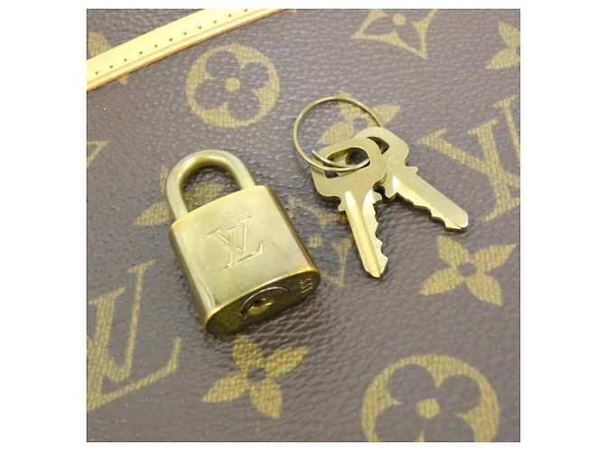 Borsa Louis Vuitton Monogram Bowling Vanity Marrone Monogramma - vista 4
