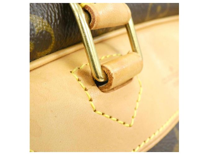 Borsa Louis Vuitton Monogram Bowling Vanity Marrone Monogramma - vista 7