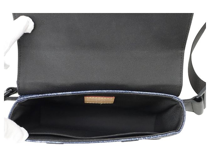Borsa a tracolla a bauletto Louis Vuitton Damier Salt Leather Blu Damier ebene - vista 6
