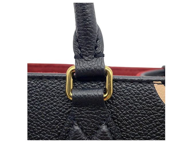 Borsa Tote Louis Vuitton Monogram Empreinte OnTheGo PM Nero Multicolore Beige - vista 8