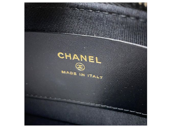 Borsa a tracolla Chanel in agnello con catena Nero - vista 13
