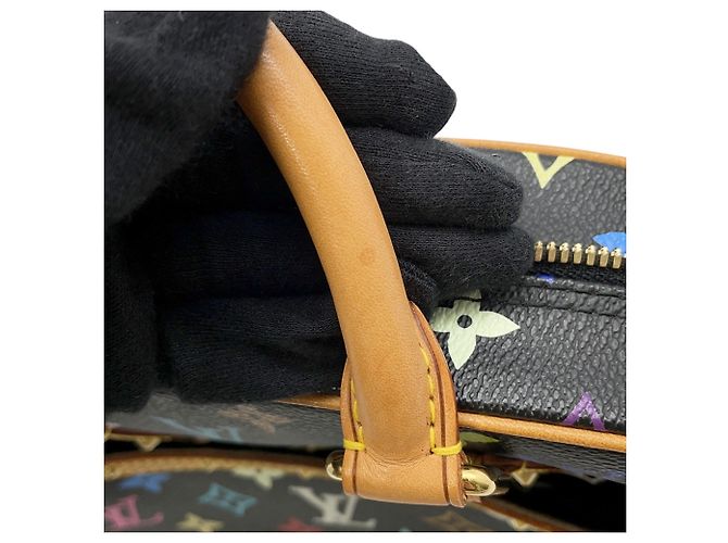 Louis Vuitton Monogram Multicolor Trouville Handtasche Schwarz Beige - Ansicht 12