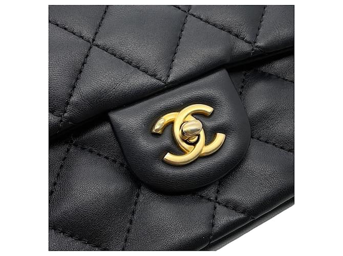 Borsa a Spalla Chanel Mini Matelassé Nero - vista 7