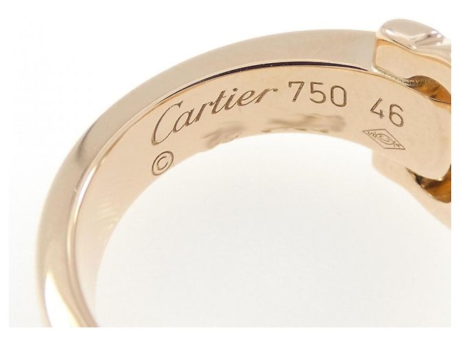Anello Cartier 2C Band in oro rosa 18K e diamante - vista 4