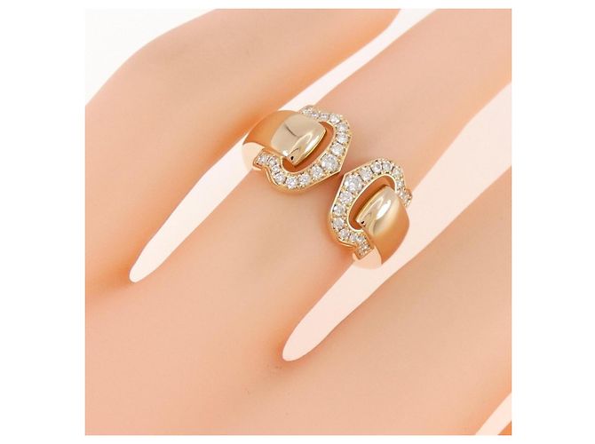 Anello Cartier 2C Band in oro rosa 18K e diamante - vista 5