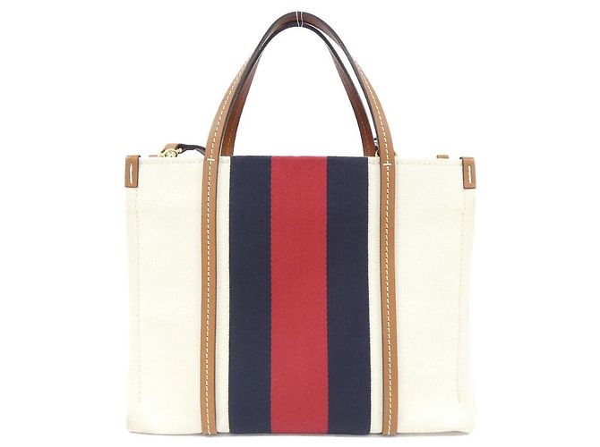 Borsa a mano Gucci in tela bianca Bianco - vista 2