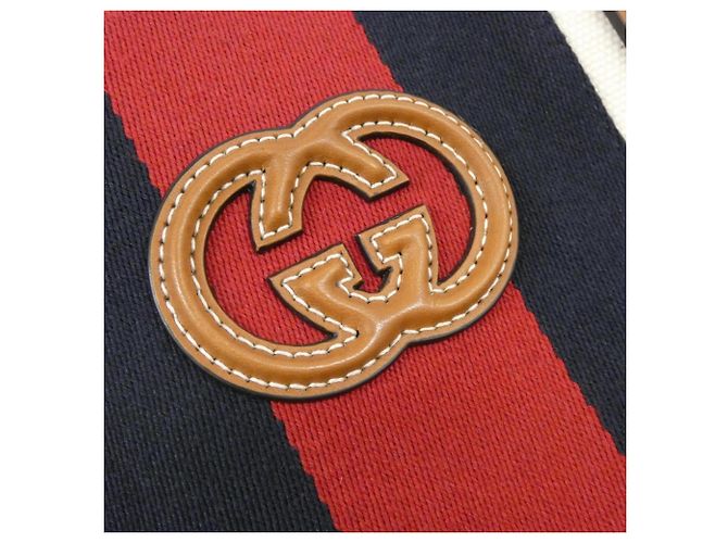 Borsa a mano Gucci in tela bianca Bianco - vista 4