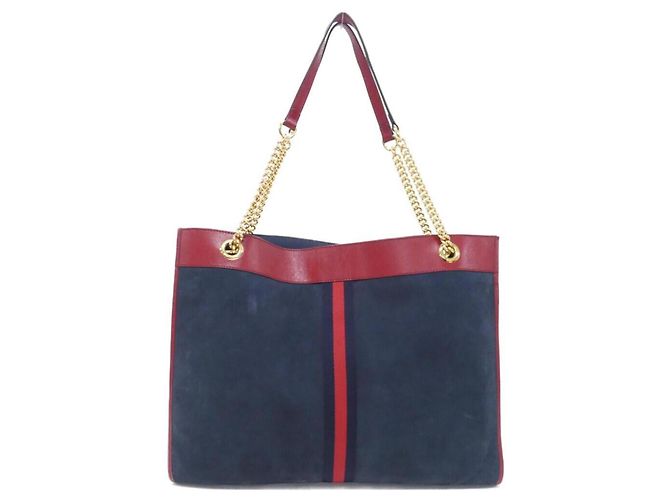 Borsa e Pouch Gucci Rosso Blu scuro - vista 2