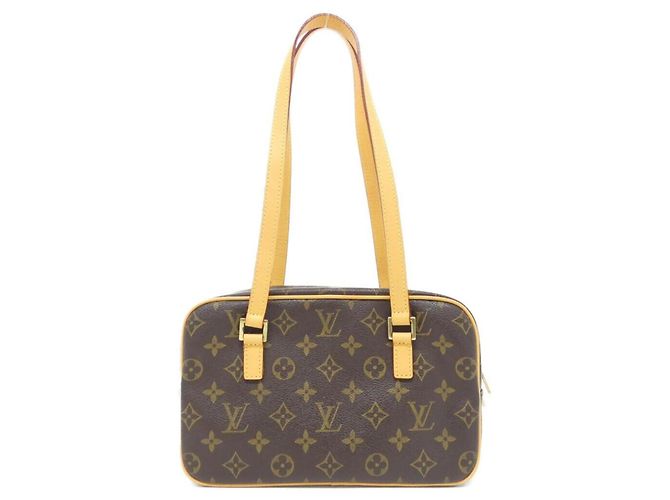 Borsa a Spalla Louis Vuitton Monogram Cite MM M51182 Marrone - vista 2