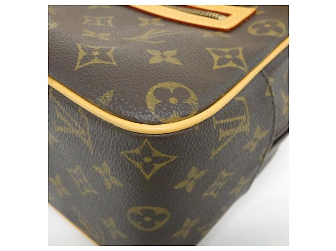 Borsa a Spalla Louis Vuitton Monogram Cite MM M51182 Marrone - vista 3