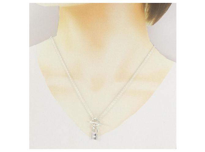 Hermès Collar Amulette Cadena Hermes Plata - vista 6