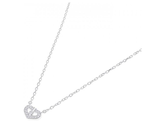 Collana Cartier C Heart in oro bianco - vista 2