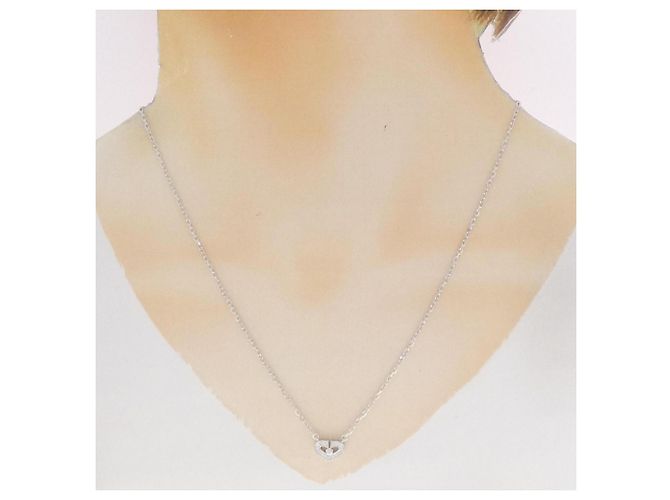 Collana Cartier C Heart in oro bianco - vista 6