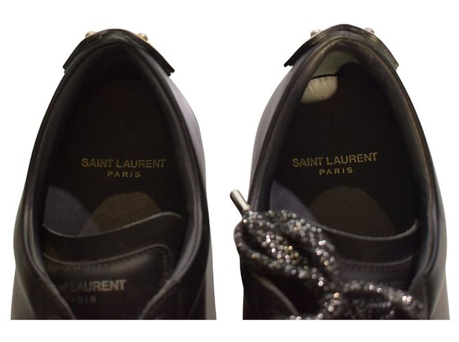Saint Laurent Court Classic SL/01 Dual Lips Sneakers Low-Top - Nero - vista 11