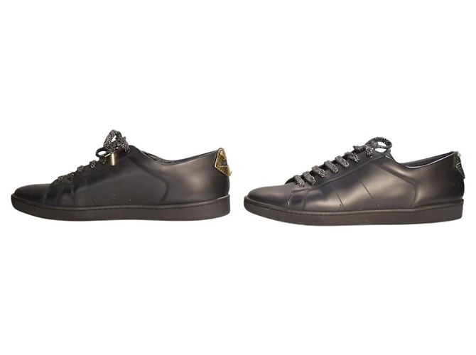 Saint Laurent Court Classic SL/01 Dual Lips Sneakers Low-Top - Nero - vista 8