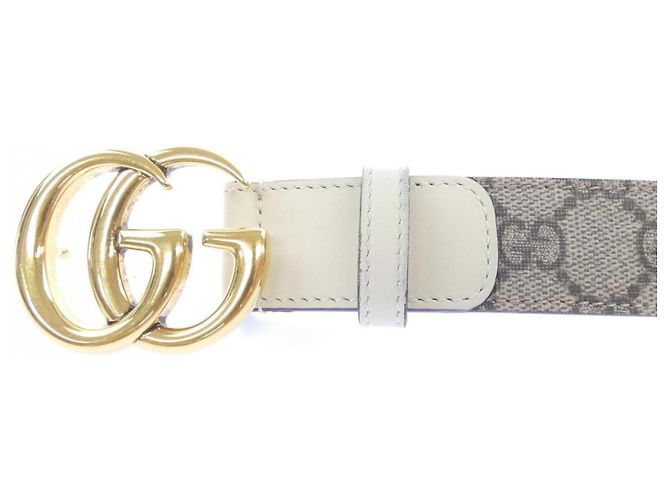 Gucci Standard Gürtel 625839 92TLC Braun Beige - Ansicht 2