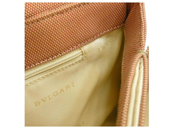 Bulgari Borsa a Spalla Bvlgari Beige e Arancione - vista 9