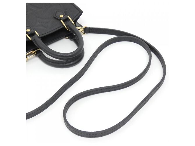 Borsa Louis Vuitton Monogram Empreinte Petite Sac Plat Nero - vista 4