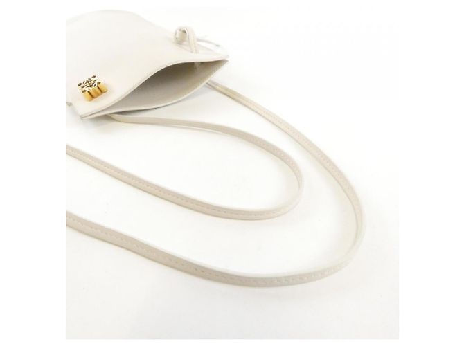 Borsa a Spalla Loewe Dice Pocket Bianco - vista 8