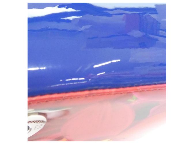 Mini borsa Lady Christian Dior Rosso Blu - vista 6