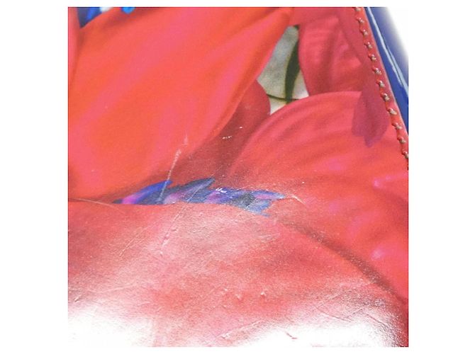 Mini borsa Lady Christian Dior Rosso Blu - vista 7