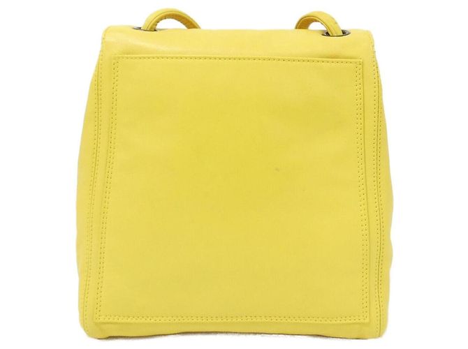 Borsa a tracolla in pelle gialla Chanel Giallo - vista 2