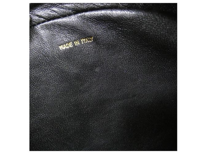 Borsa a tracolla Chanel in pelle di agnello nera Nero - vista 10