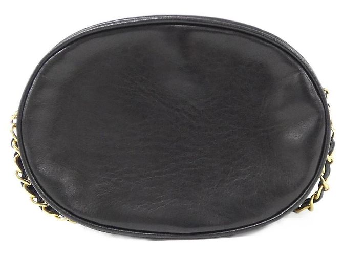 Borsa a tracolla Chanel in pelle di agnello nera Nero - vista 2