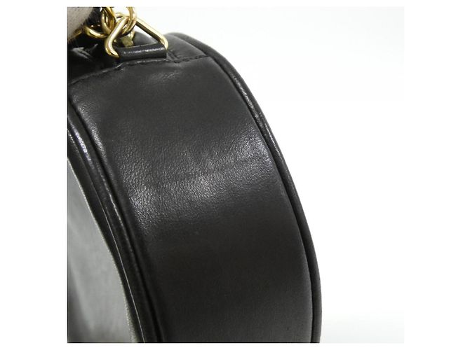 Borsa a tracolla Chanel in pelle di agnello nera Nero - vista 4