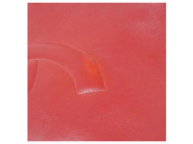 Borsa Chanel in pelle di agnello rossa Rosso - vista 6