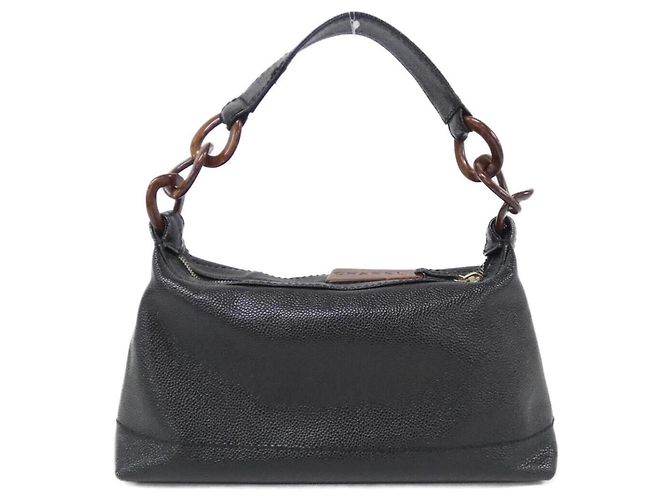 Borsa Chanel 18233 in pelle di vitello martellata nera Nero - vista 2