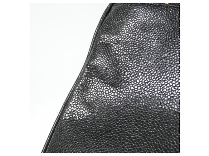 Borsa a tracolla Chanel in pelle di vitello granulata Nero - vista 5