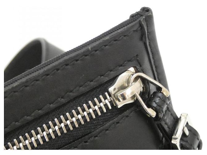 Borsa a tracolla in nylon nero Gucci 92562 - vista 4